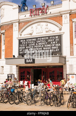 Die ritzy ist ein berühmtes Kino in Brixton, London, Vereinigtes Königreich. Stockfoto