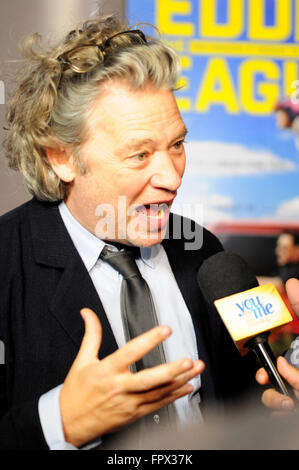 Chicago Screening von "Eddie the Eagle" Kerasotes Schauplatz Symbol - Ankünfte Featuring: Dexter Fletcher wo: Chicago, Illinois, USA bei: 16. Februar 2016 Stockfoto