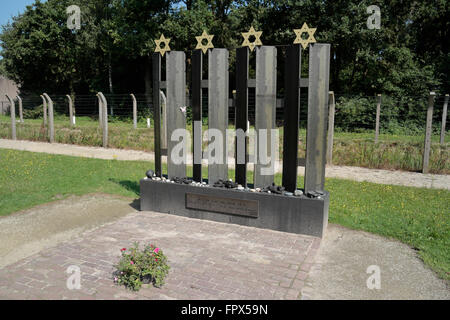 Kinder Denkmal (deportierten jüdischen Kinder) in der nationalen Gedenkstätte Vught, Vught, Nord-Brabant, Niederlande. Stockfoto