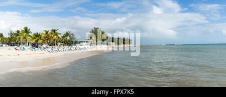 Panorama des Meeres und Higgs Strand am südlichen Küste von Key West, Florida Keys, USA Stockfoto