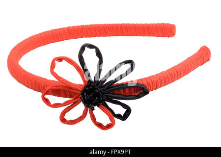 schöne handgemachte Haarnadel für schmücken Ihre Haare isoliert auf weißem Hintergrund Stockfoto