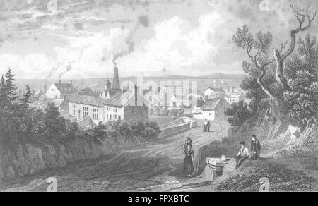 WALES: Flint: Gastineau, antiken print 1831 Stockfoto