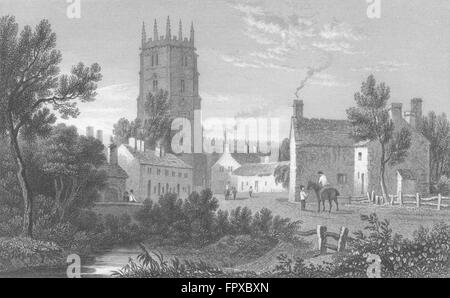 WALES: Northop, Flintshire: Gastineau, antiken print 1831 Stockfoto