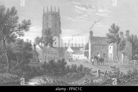 WALES: Northop, Flintshire: Gastineau, antiken print 1831 Stockfoto