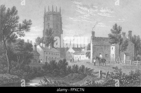 WALES: Northop, Flintshire: Gastineau, antiken print 1831 Stockfoto