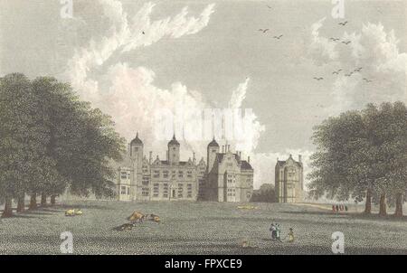 WARCS: Aston Hall, Warwickshire: Westall, antiken print c1833 Stockfoto