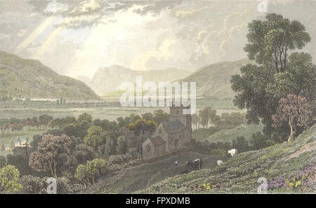 WALES: Neue Radnor, Radnorshire: Gastineau, antiken print 1831 Stockfoto