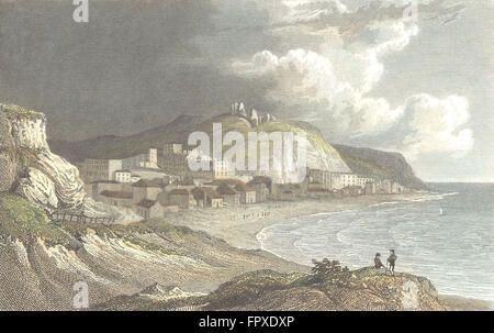 SUSSEX: Hastings, White Rocks: Westall, antiken print c1833 Stockfoto