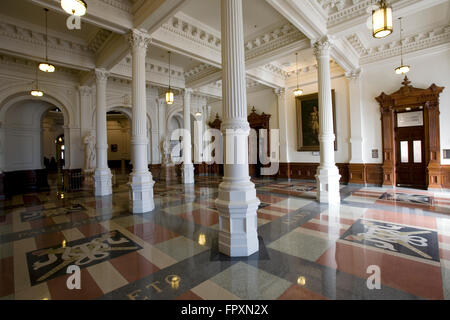 Die eleganten Eingang zum Capitol Rotunde des 1888 Texas State Capitol Gebäude in Austin, Texas, USA Stockfoto