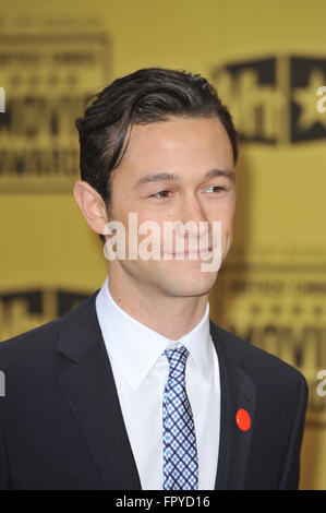 LOS ANGELES, CA - 15. Januar 2010: Joseph Gordon-Levitt auf der 15. Annual Critics' Choice Movie Awards, präsentiert von der Broadcast Film Critics Association, an der Hollywood Palladium. Stockfoto