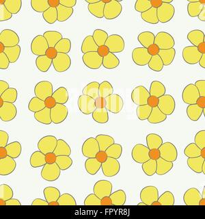 Nahtlose abstrakten Hintergrund Blumenmuster. Stock Vektor