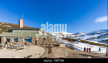 Cairngorm Mountain unteren Standseilbahn Installation auf Cairn Gorm im Cairngorms-Nationalpark-Schottland Stockfoto