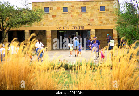 Visitor Center, San Antonio Missions National Park, Mission San Jose, San Antonio, Texas, USA. Stockfoto