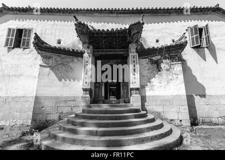 Ha Giang, Vietnam - 18. März 2016: Altbau am Sa Phin Stadt in der Provinz Ha Giang, Vietnam Stockfoto