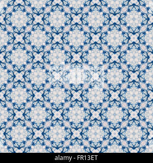 Abstrakte Hintergrundmuster von Tie Dye Stoff, Kaleidoskop Muster, endlose Muster für die Tapete gemacht. Stockfoto