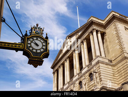 Die Bank of England, Threadneedle Street, London, England, Vereinigtes Königreich. Stockfoto