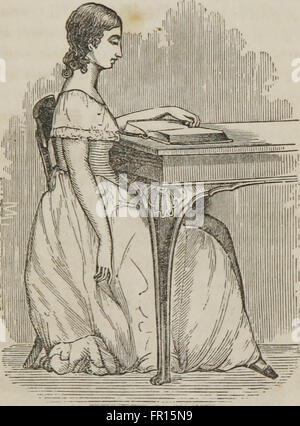 Diese 1849 vorliegende Abhandlung über Anatomie, Physiologie und Hygiene bietet umfassendes Wissen für Bildungszwecke, wobei der Schwerpunkt auf der menschlichen Anatomie und den Gesundheitspraktiken liegt. Das Buch ist ein wichtiges historisches Dokument für die medizinische Früherziehung. Stockfoto