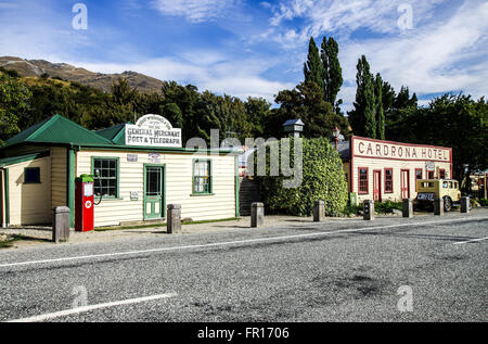 Cardrona historische Hotel und Post - Südinsel, Neuseeland Stockfoto