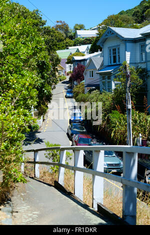 Wohngebiete, Wellington, Neuseeland Stockfoto