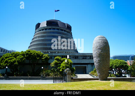 Parlamentsgebäude, Wellington, Neuseeland Stockfoto