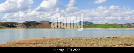 Ardales Seenplatte, in der Nähe von El Chorro, Malaga, Andalusien, Spanien. Stockfoto