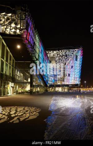 Harpa - Concert Hall Conference Centre in Reykiavik Stockfoto