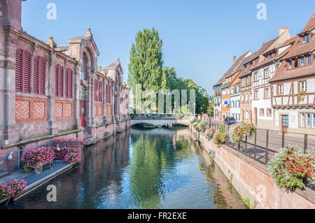 Teil der Altstadt von Colmar, Elsass, Frankreich, benannt Klein-Venedig Stockfoto