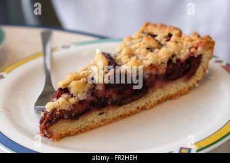 Pflaumenkuchen Stockfoto