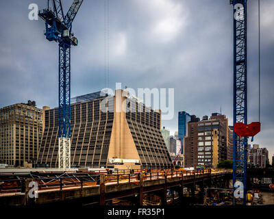 Baustelle, New York City, USA. Stockfoto