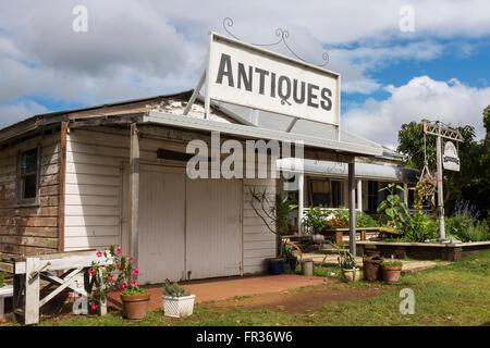 Antiquitäten Shop, Newrybar, New South Wales Stockfoto