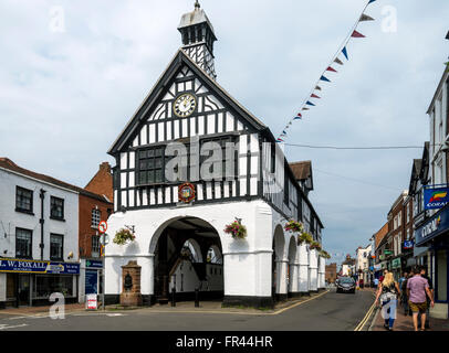 Das Rathaus und Markt Gebäudes (17. Jahrhundert), hohe Straße, Bridgnorth, Shropshire, England, UK Stockfoto