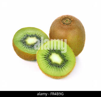 Kiwifrucht isoliert auf weißem Hintergrund Stockfoto
