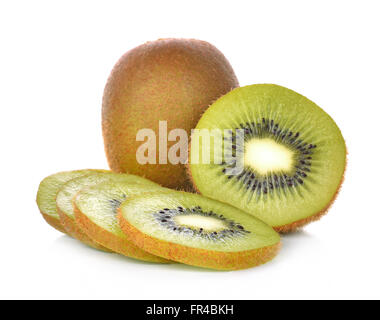 Kiwifrucht isoliert auf weißem Hintergrund Stockfoto