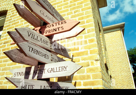 La Villita, ursprünglichen Siedlung San Antonio, ist jetzt von Werkstätten und Kunstgalerien, San Antonio, TX besetzt. Stockfoto