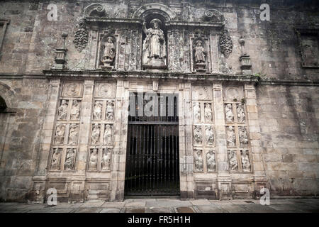 Puerta Santa, Kathedrale. Plaza de Quintana. Santiago De Compostela. Stockfoto