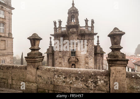 Kirche San Fructuoso. Barock-Stil. Santiago De Compostela. Stockfoto