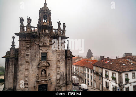 Kirche San Fructuoso. Barock-Stil. Santiago De Compostela. Stockfoto