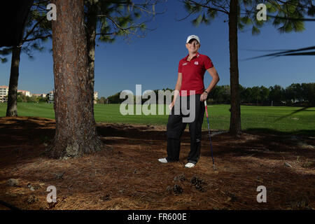 Orlando, FL, USA. 23. Januar 2013. Porträt-Sitzung mit LPGA Golfspieler Stacy Lewis der Vereinigten Staaten am 23. Januar 2013 in Orlando, Florida. ZUMA Press/Scott A. Miller. © Scott A. Miller/ZUMA Draht/Alamy Live-Nachrichten Stockfoto