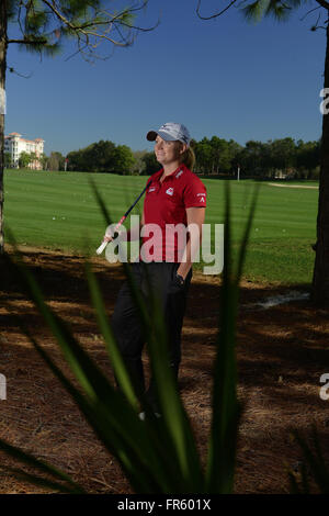 Orlando, FL, USA. 23. Januar 2013. Porträt-Sitzung mit LPGA Golfspieler Stacy Lewis der Vereinigten Staaten am 23. Januar 2013 in Orlando, Florida. ZUMA Press/Scott A. Miller. © Scott A. Miller/ZUMA Draht/Alamy Live-Nachrichten Stockfoto