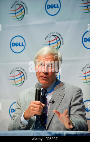 Austin, Texas, USA. 21. März 2016. Ben Crenshaw auf Pressekonferenz vor Beginn der World Golf Championships-Dell Match Play am Staatstheater in Austin, Texas. Mario Cantu/CSM/Alamy Live-Nachrichten Stockfoto