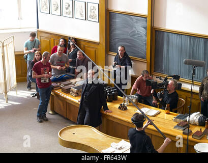 Prag, Tschechische Republik. 26. Januar 2016. Die Dreharbeiten der ARD-Serie "Charite" an das pathologische Institut der Karls-Universität in Prag, Tschechische Republik, 26. Januar 2016. Foto: Michael Heitmann/Dpa/Alamy Live News Stockfoto