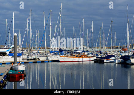 Troon Yacht Haven, South Ayrshire, Schottland, Großbritannien Stockfoto