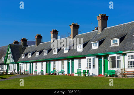 Hamilton Terrace, Häuser im Dorf Lamlash, Isle of Arran, North Ayrshire, Schottland, Vereinigtes Königreich Stockfoto