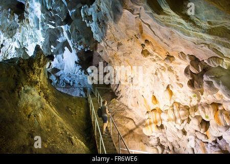 Republik Mazedonien, Saraj, die See und Canyonof Matka, Cave Brelo Stockfoto