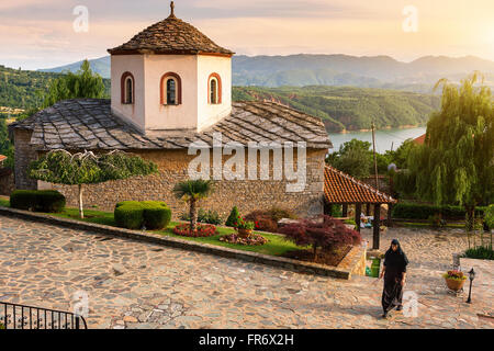 Republik Mazedonien, Mavrovo und Rostoucha, Rajcica Kloster Stockfoto