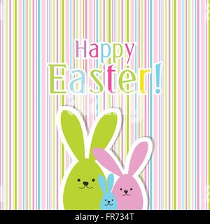 Osterkarte - Grußkarte mit Textfreiraum Stock Vektor