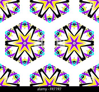 Hellen Sechseck Blumenmuster Stock Vektor