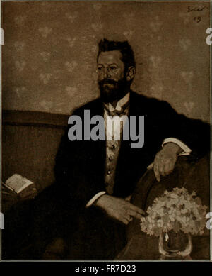 Fritz Erler (1921) beschäftigt sich mit Werken und Leben des deutschen Künstlers Fritz Erler und erforscht seine künstlerischen Beiträge, seinen Stil und seine Einflüsse im frühen 20. Jahrhundert. Die Publikation beleuchtet seine Gemälde und künstlerischen Leistungen. Stockfoto