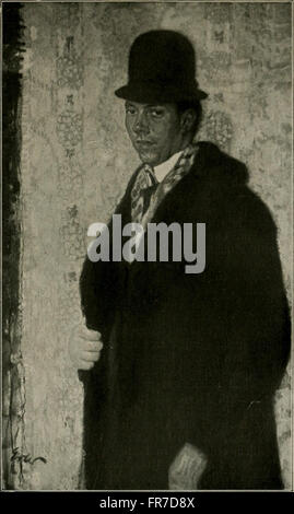 Fritz Erler (1921) ist ein Werk, das Leben und Kunst des deutschen Malers Fritz Erler dokumentiert. Das Buch gibt einen Überblick über seinen künstlerischen Stil, seine Techniken und bemerkenswerten Werke und trägt zum Verständnis der deutschen Kunstgeschichte im frühen 20. Jahrhundert bei. Stockfoto