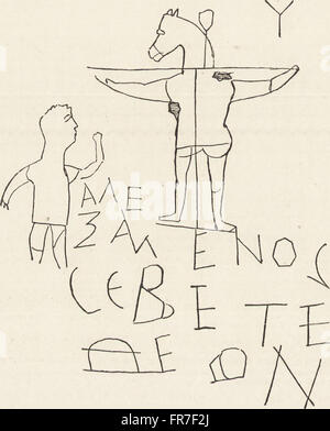 Dieses historische Werk beschäftigt sich mit militärischen und religiösen Aspekten des Lebens im Mittelalter und der Renaissance. Sie untersucht die Rolle von Religion und Kriegsführung bei der Gestaltung der europäischen Gesellschaft. Stockfoto